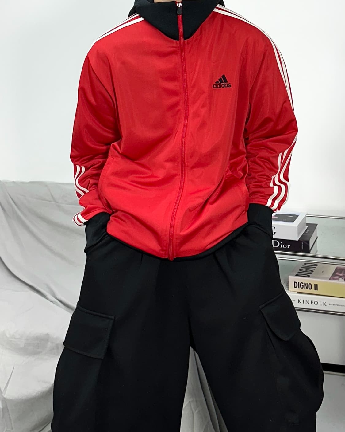 아디다스 00s 레드 트랙탑 져지 105 상품이미지1