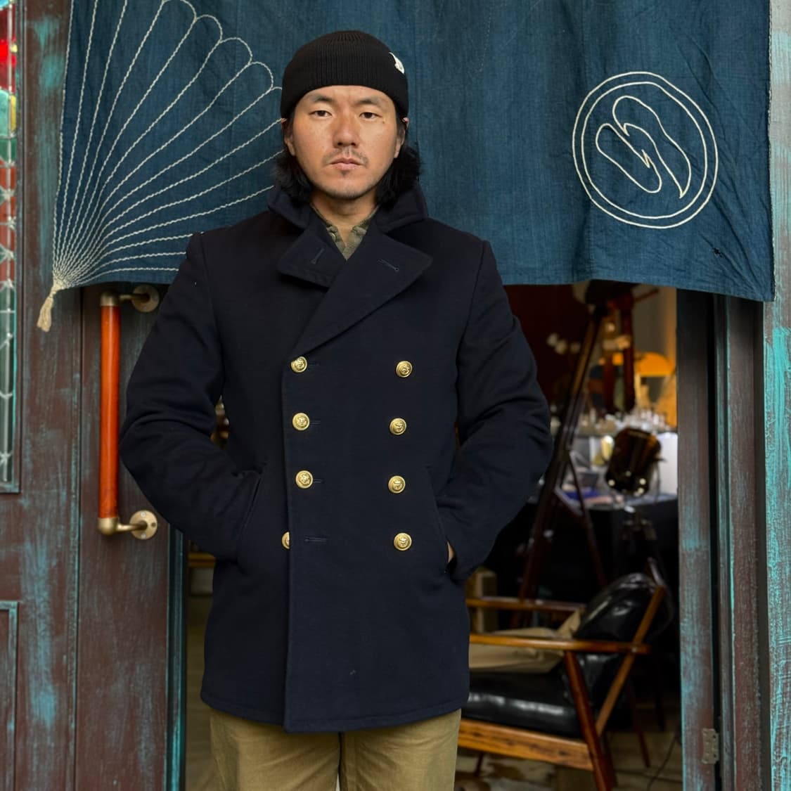 60's 독일 해군 더블 브레스트 피코트 18 상품이미지7