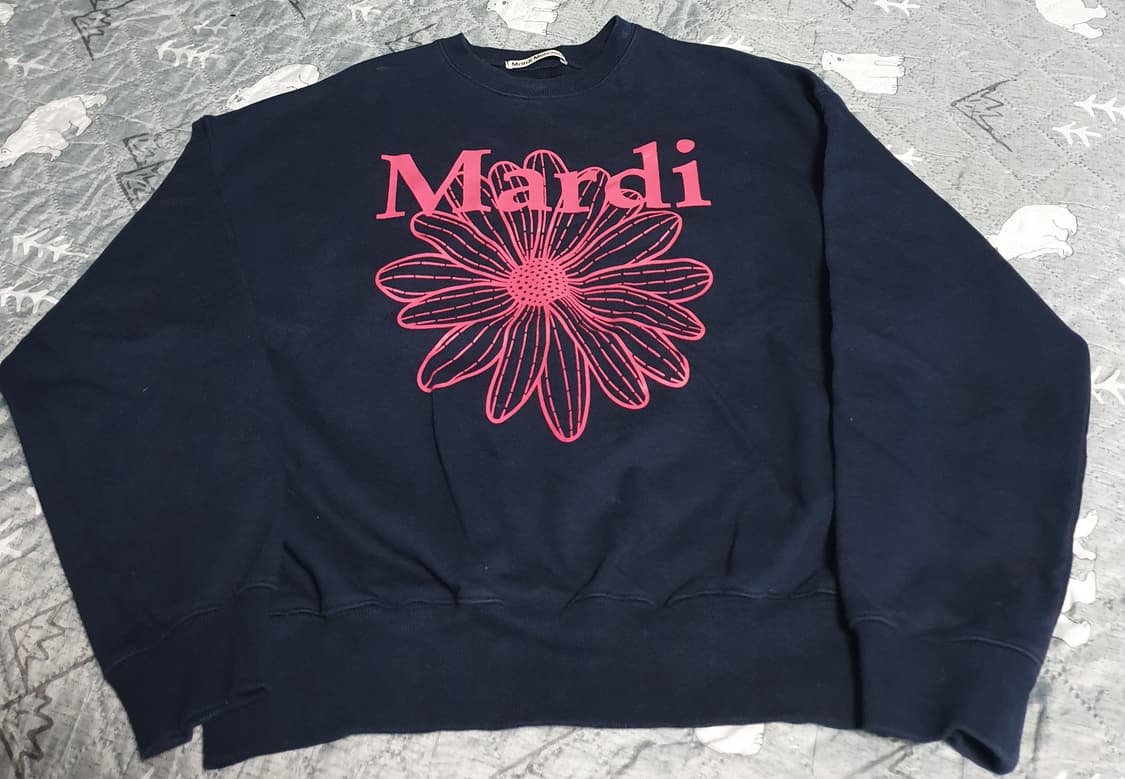 마르디 메크르디  플라워 맨투맨 네이비 (F) 상품이미지1