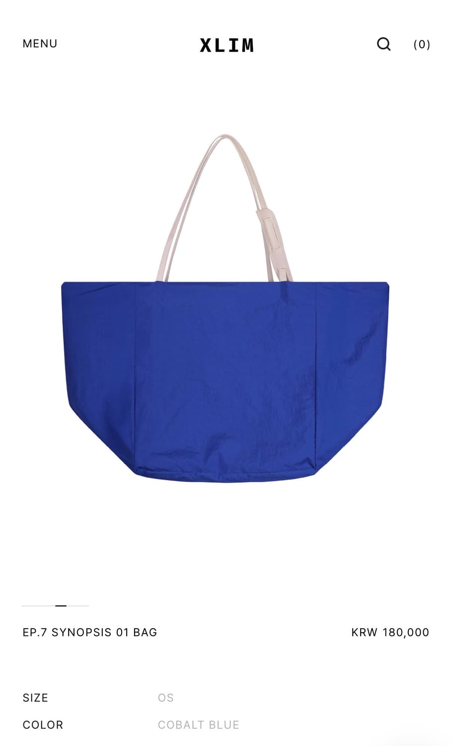 Xlim EP.7 SYNOPSIS 01 BAG COBALT BLUE 상품이미지4