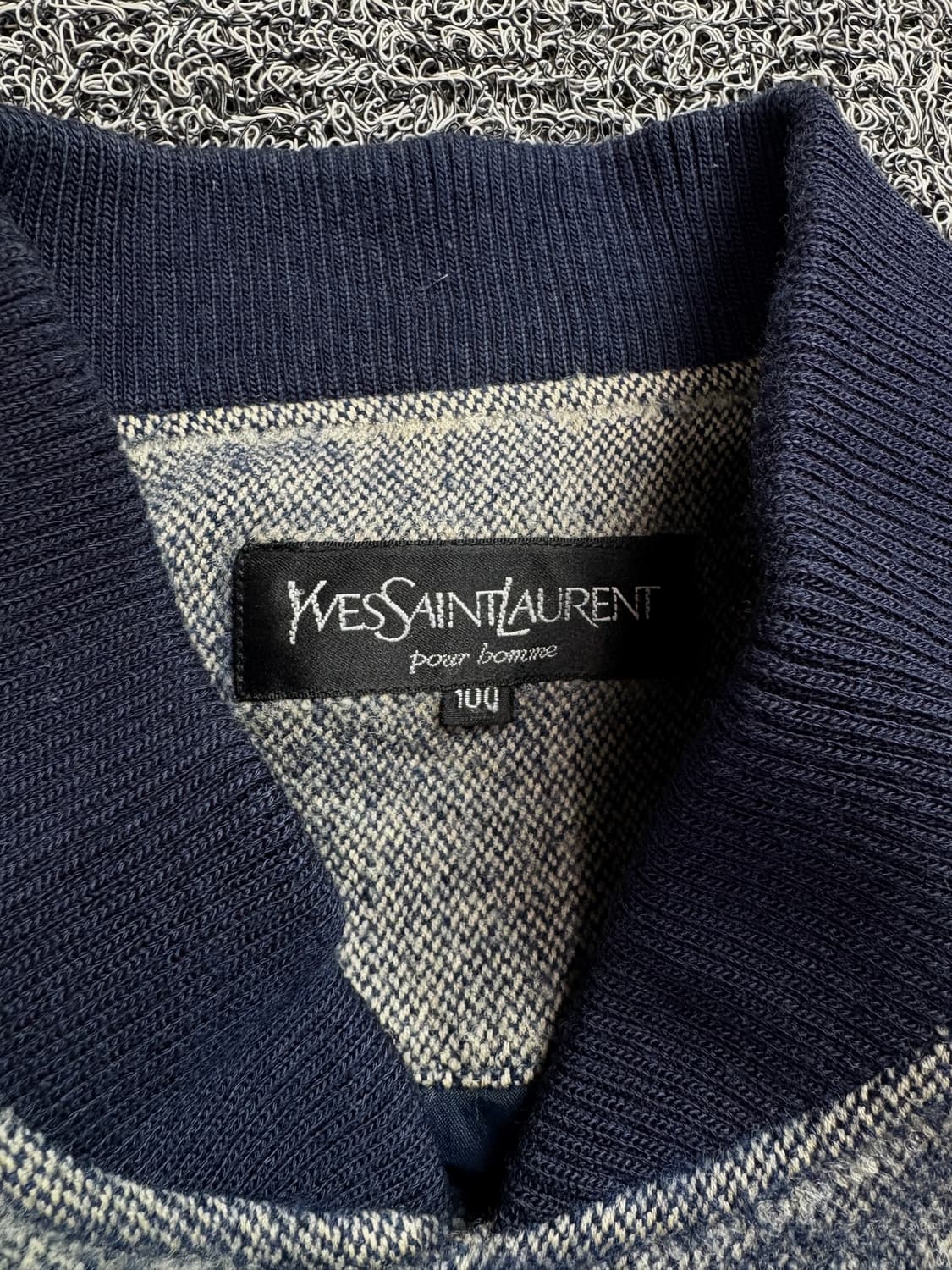 90s 입생로랑 아카이브 헤링번 울 봄버 자켓 2180 상품이미지3