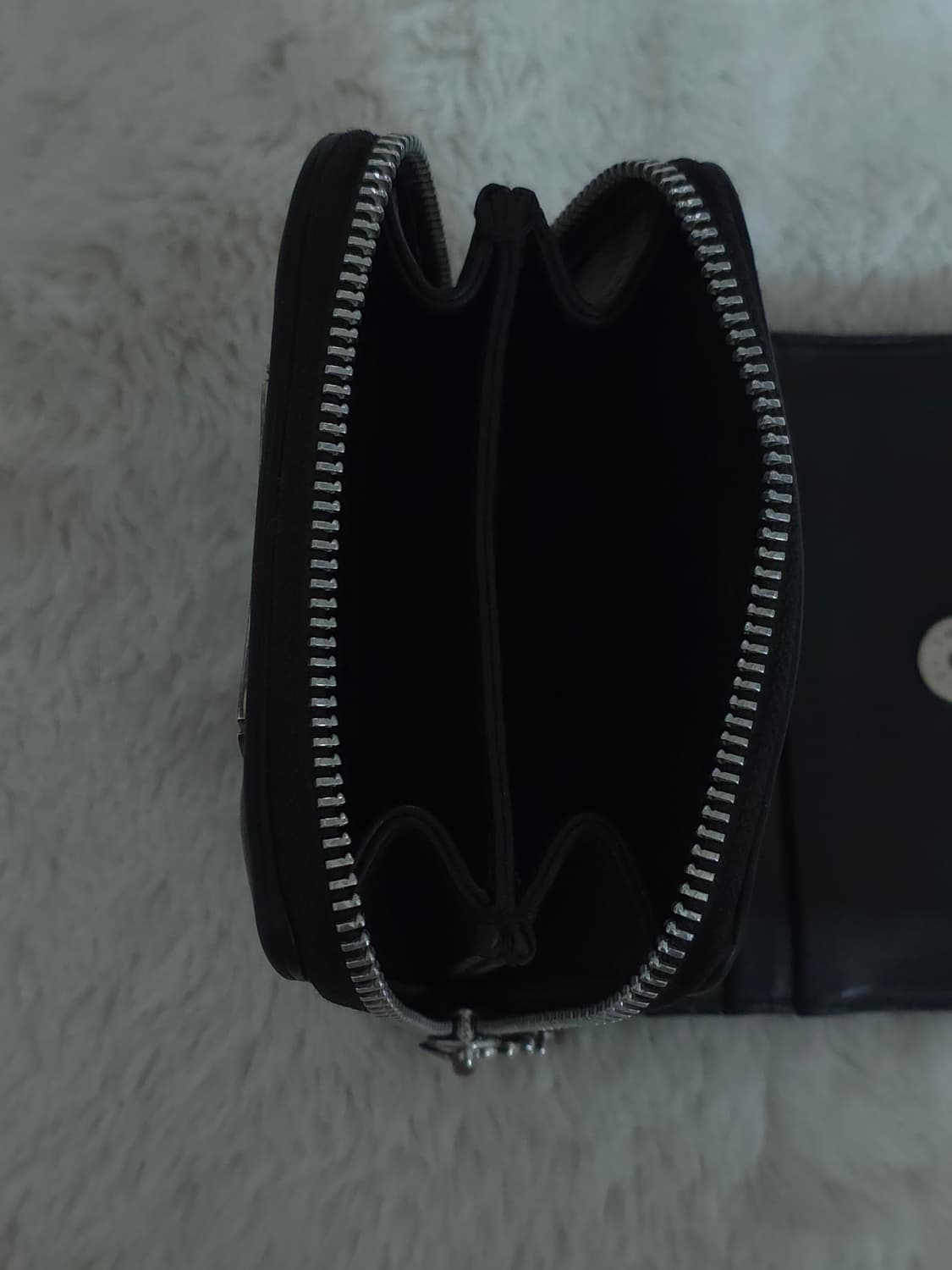 [OS] 크롬하츠 스퀘어 집빌 레더 지갑 블랙 상품이미지8