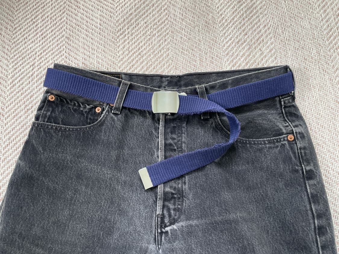 빈티지 실버버클 웨빙 빌트 상품이미지1