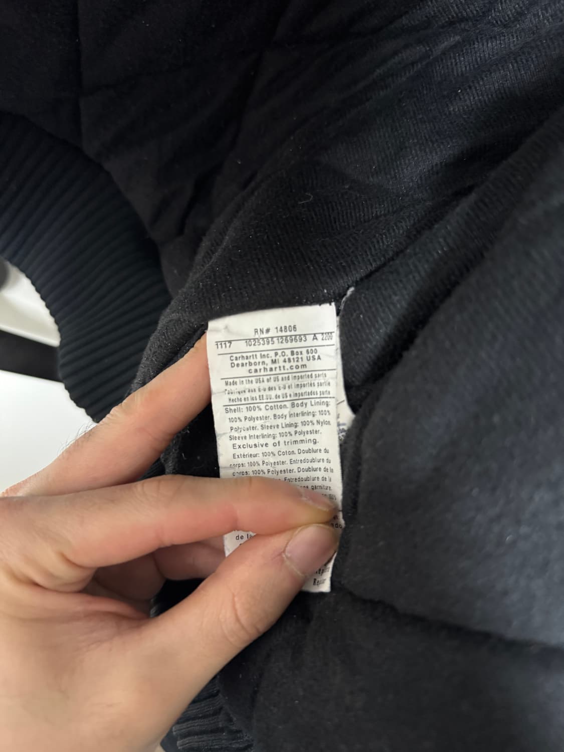 칼하트 j140 덕 액티브 후드 집업 자켓 M 상품이미지3