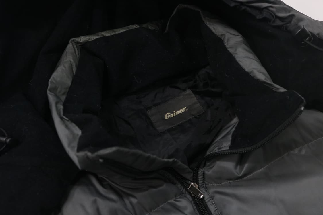 Gainer 게이너 빈티지 차콜 그레이 후드 다운 패딩 점퍼 상품이미지6