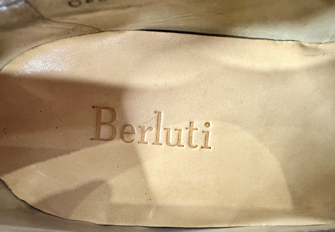 벨루티 카프스킨 브라운 레더 슈즈 8.5 구두 상품이미지7