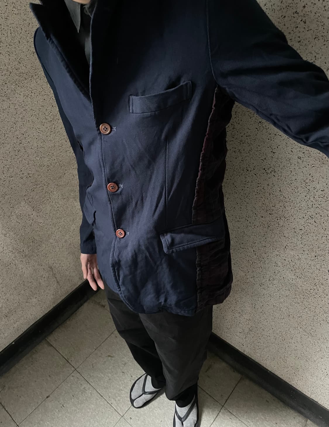 homme plus AD2009 축융 폴리 링클 자켓 상품이미지1