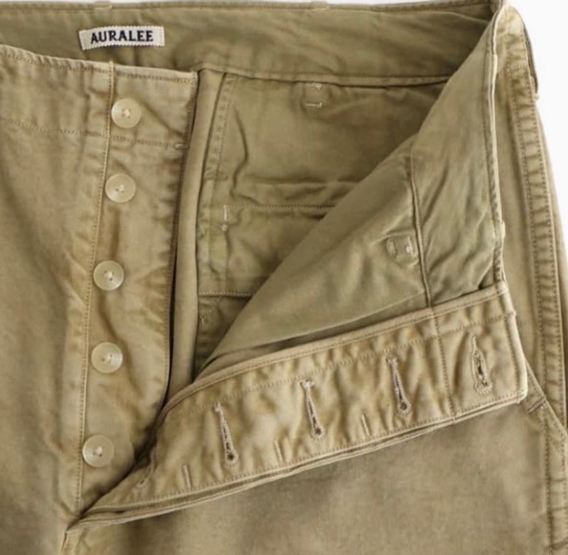 오라리 AURALEE PRODUCT DYED FINX 치노 내로우  상품이미지5