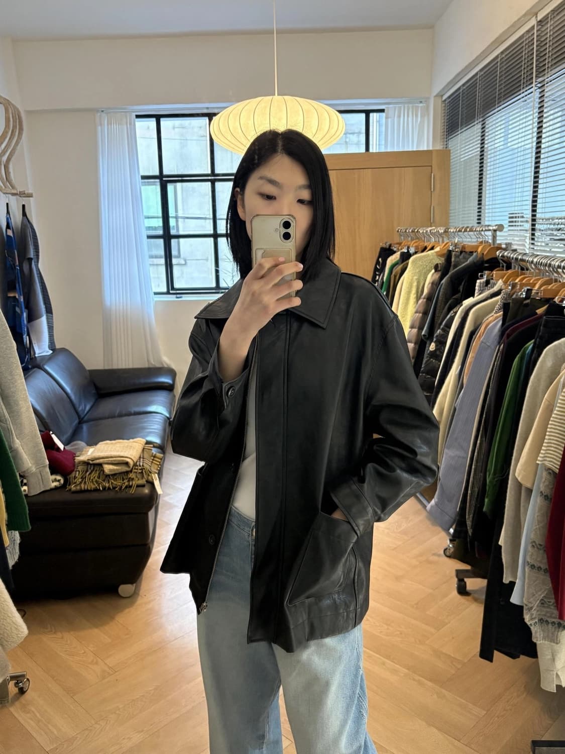 틸아이다이 에코레더 자켓 상품이미지5