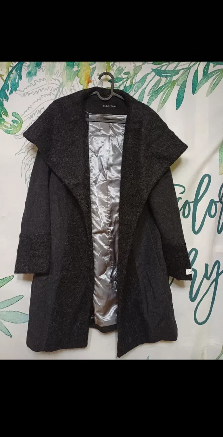 ck 캘빈클라인 모헤어 숄카라 울코트 55~66 상품이미지1