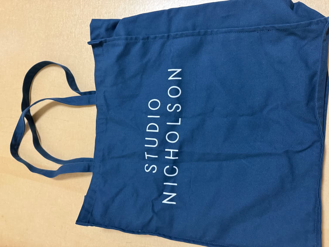 스튜디오니콜슨 에코백 도트백 네이비 상품이미지3