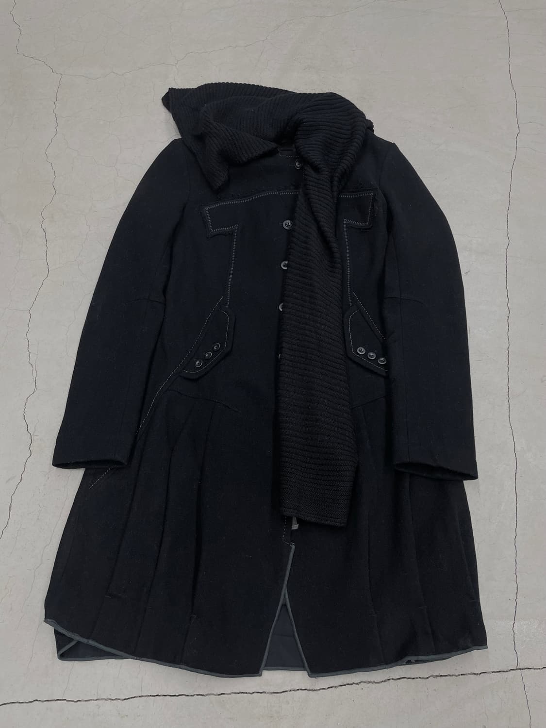 00’s Marithé François Girbaud Drape coat 상품이미지3