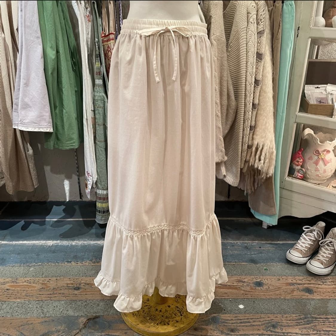 모리걸하구미 아일렛 롱스커트 상품이미지1