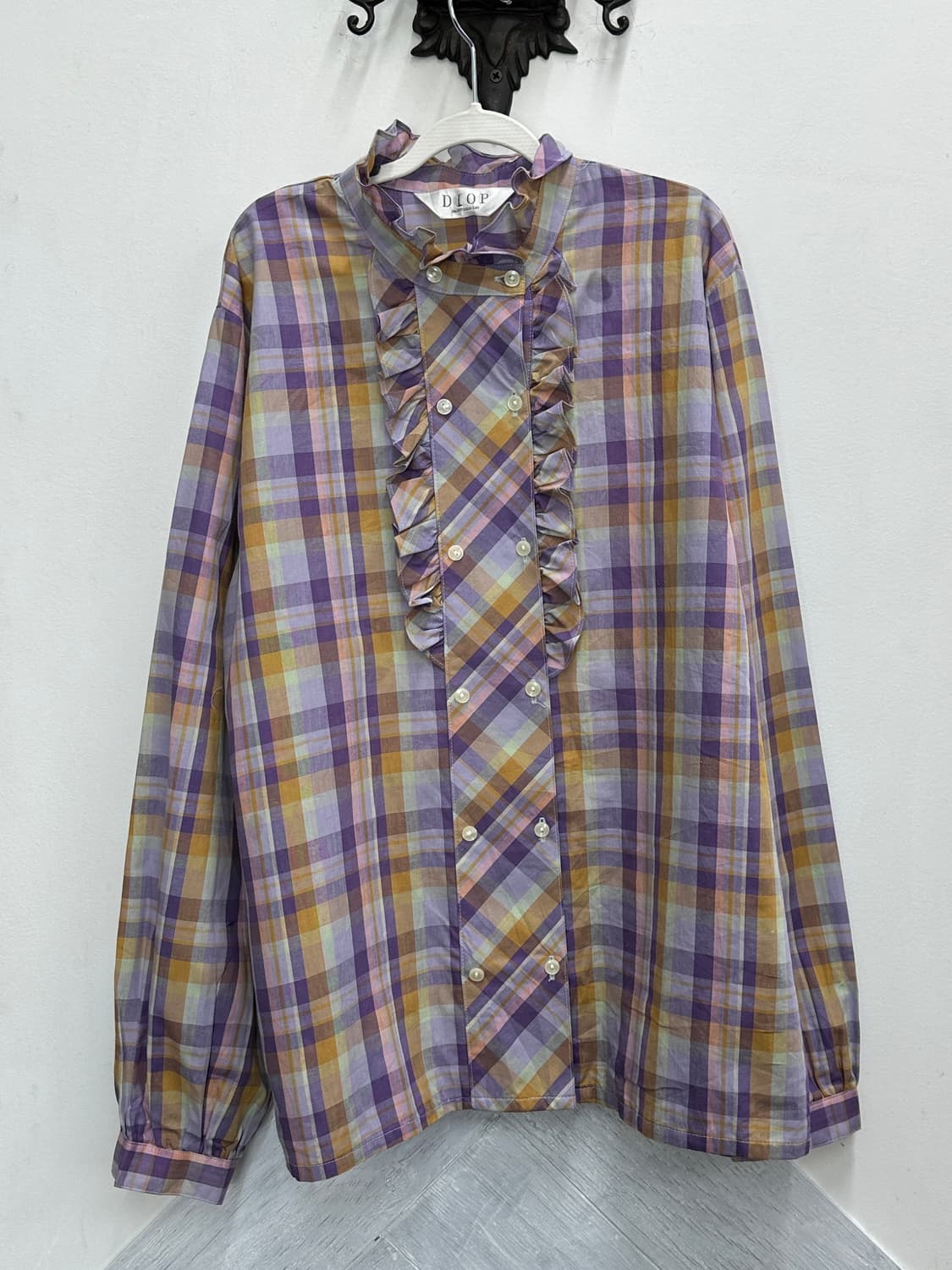 🔮슈슈룬 바닐라의 마법소녀 코디세트🔮 러블리 마계 체크 블라우스 상품이미지3