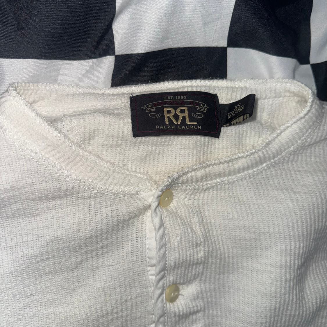 RRL 와플 헨리넥 화이트 상품이미지3