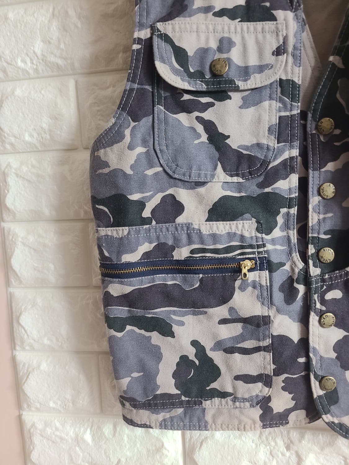 EVEN RIVER 카모플라쥬 면조끼(55) 상품이미지4