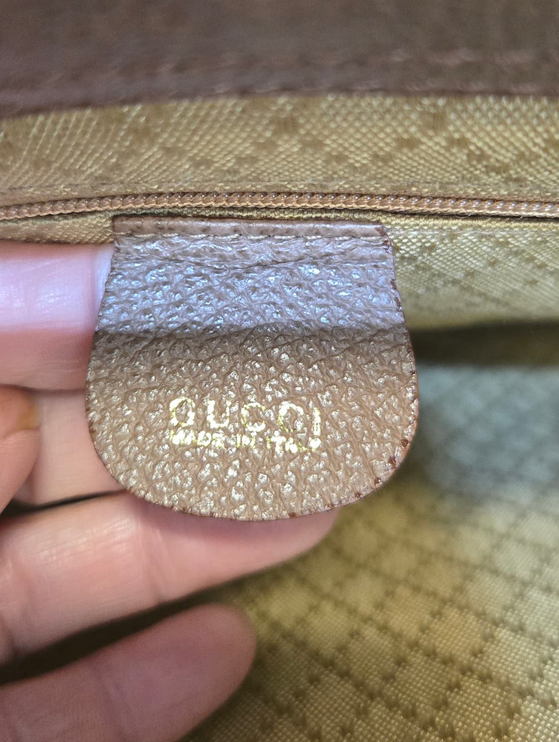 구찌(정품)브라운 스웨이드 뱀부토트백 상품이미지5