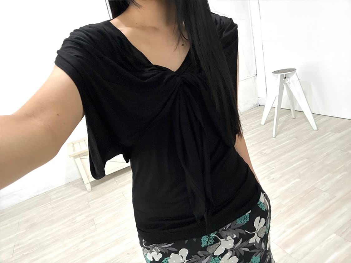 Black Cardigan+ Short Top 상품이미지2