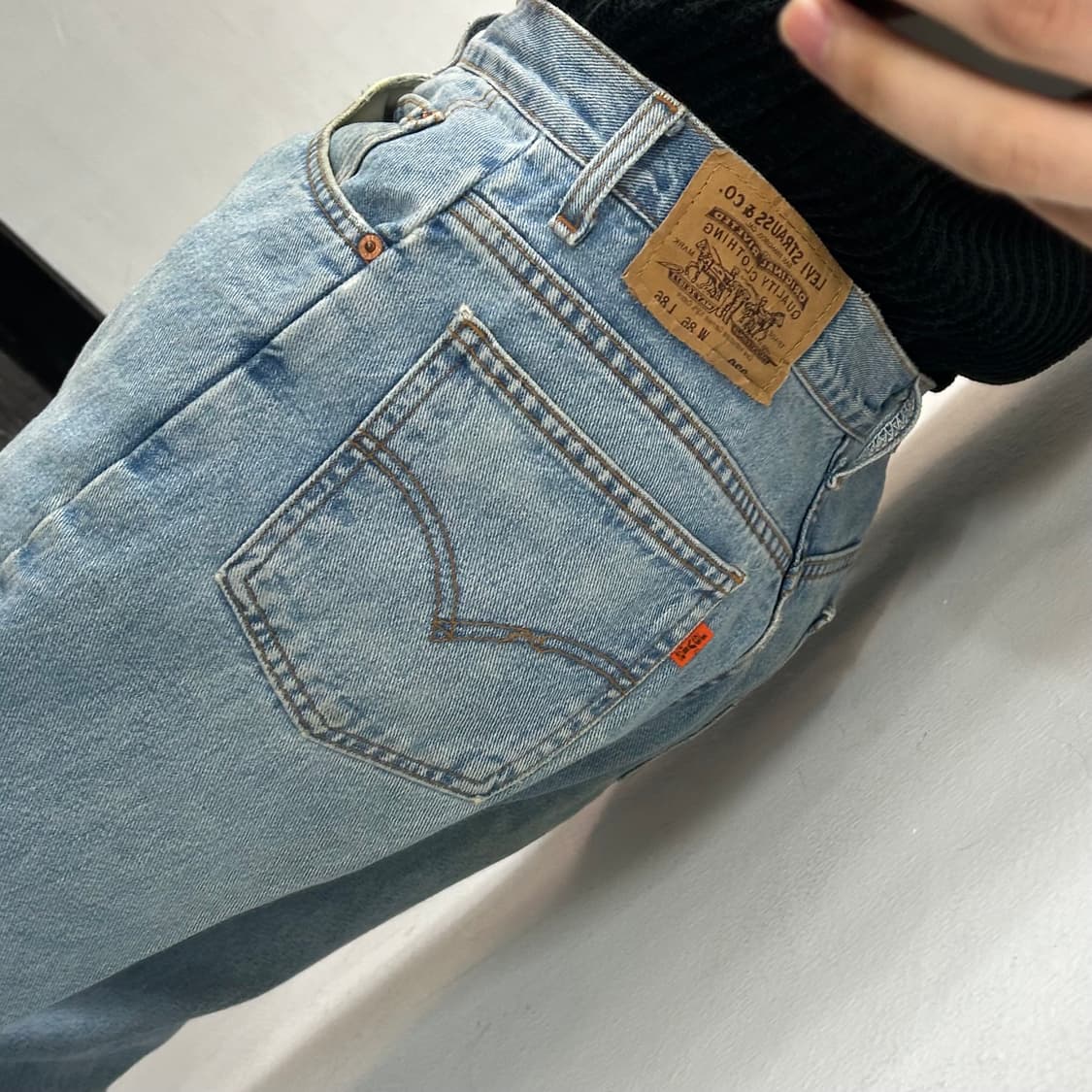 리바이스 오렌지탭 루즈핏 데님 팬츠 상품이미지2