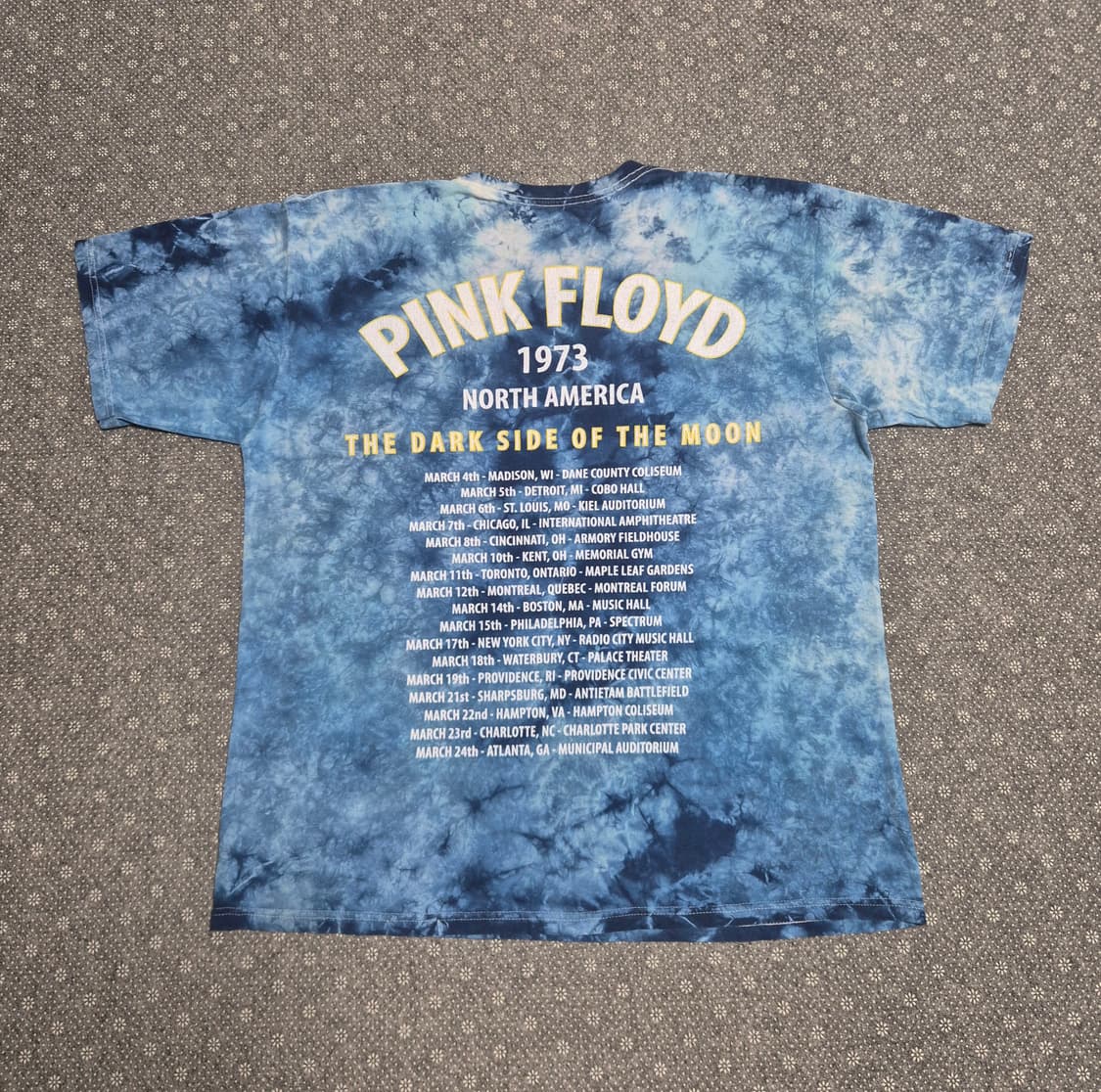 [XL] 핑크플로이드 73년 북미투어 타이다이 오피셜 -584 상품이미지4