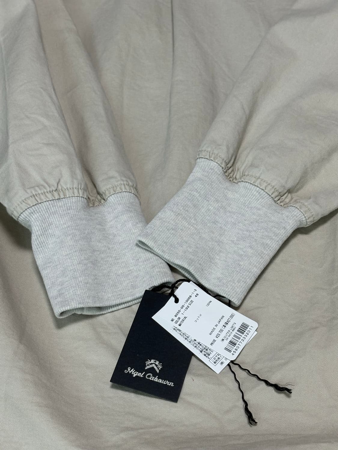 나이젤카본 Rugger shirt Pigment fade ivory 48 상품이미지3