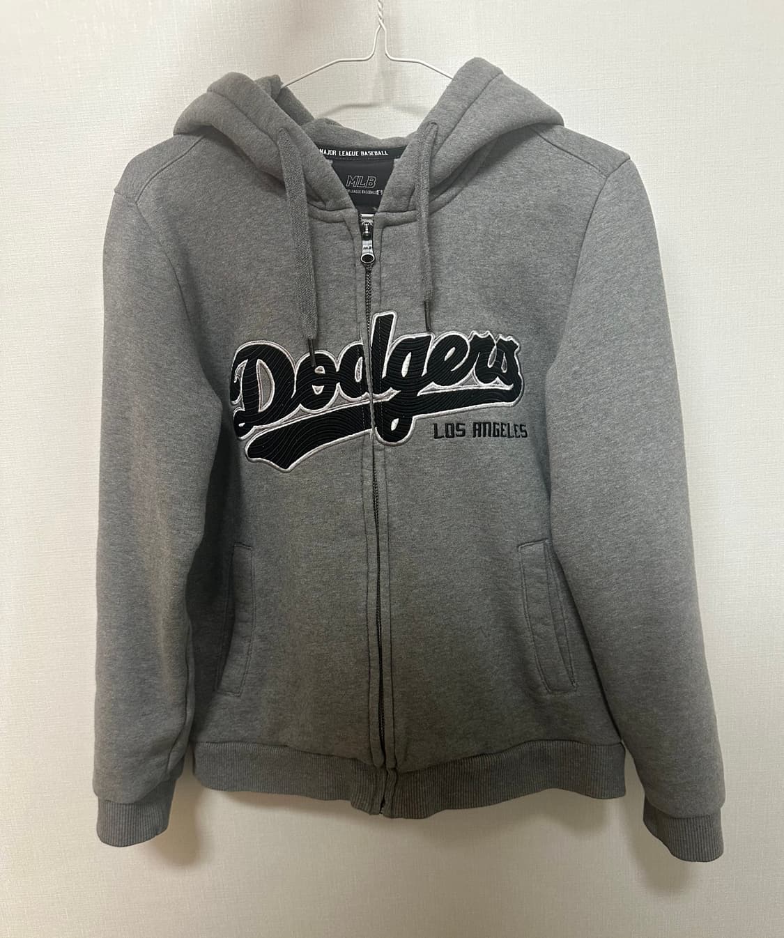 MLB 기모 후드집업 그레이 85 상품이미지1