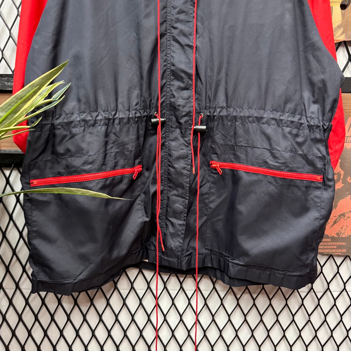 90s 폴로 랄프로렌 아노락 후드 바람막이 P-93 패치 포인트 네이비 상품이미지4