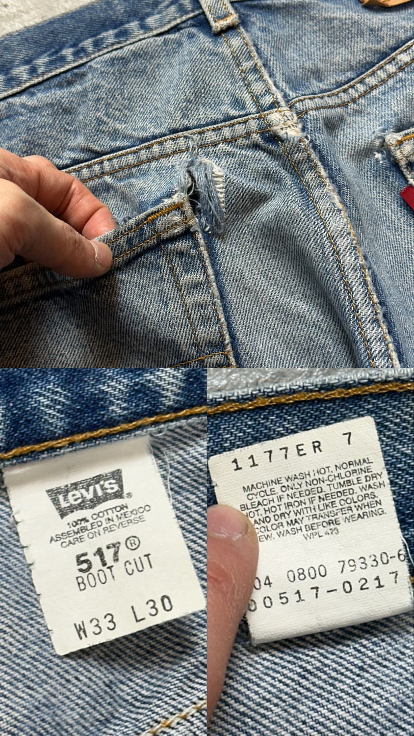 90's 리바이스 517 부츠컷 플레어진 상품이미지10