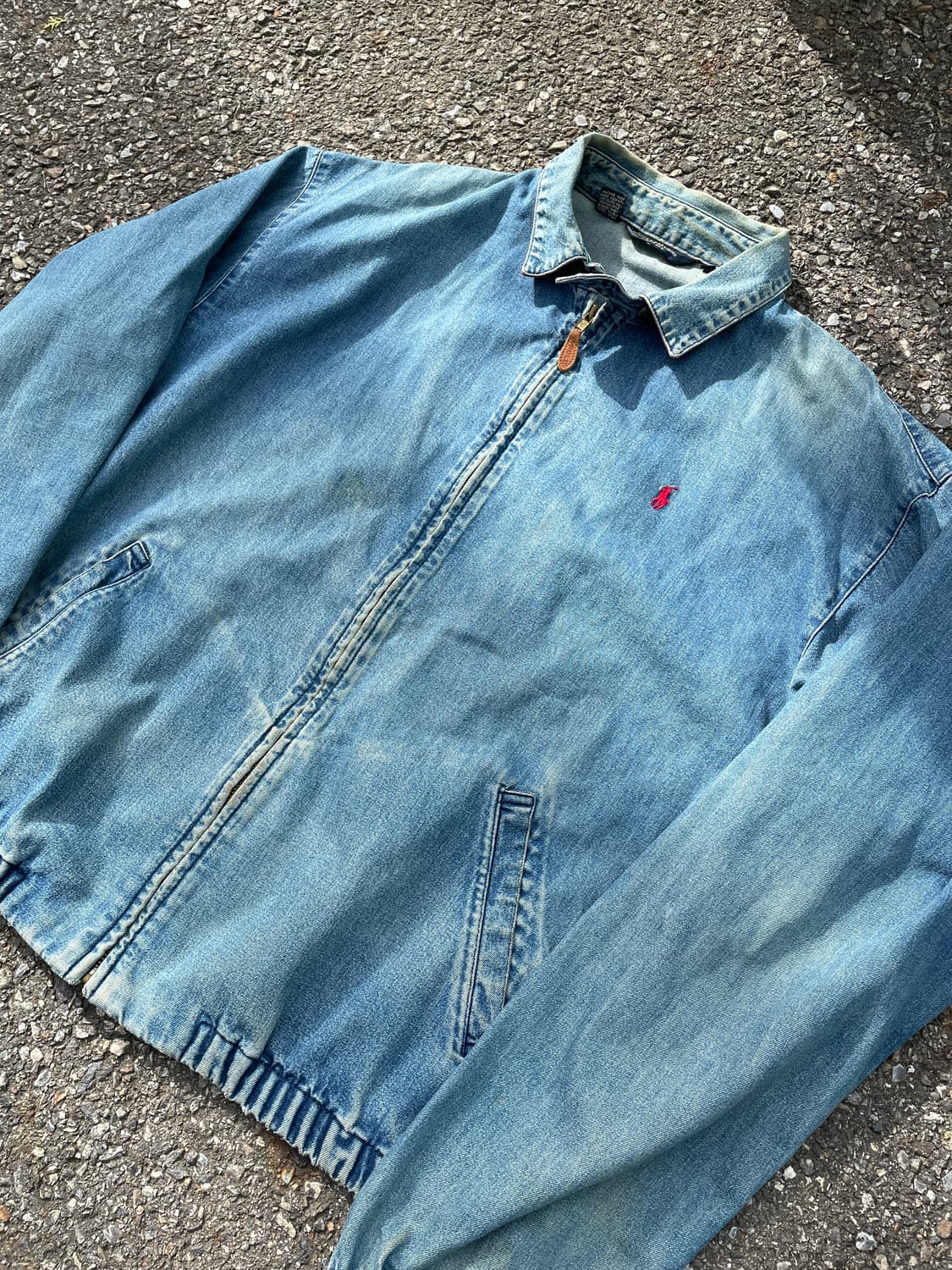 폴로 랄프로렌 80s USA 데님 스윙탑 자켓 XL 상품이미지2