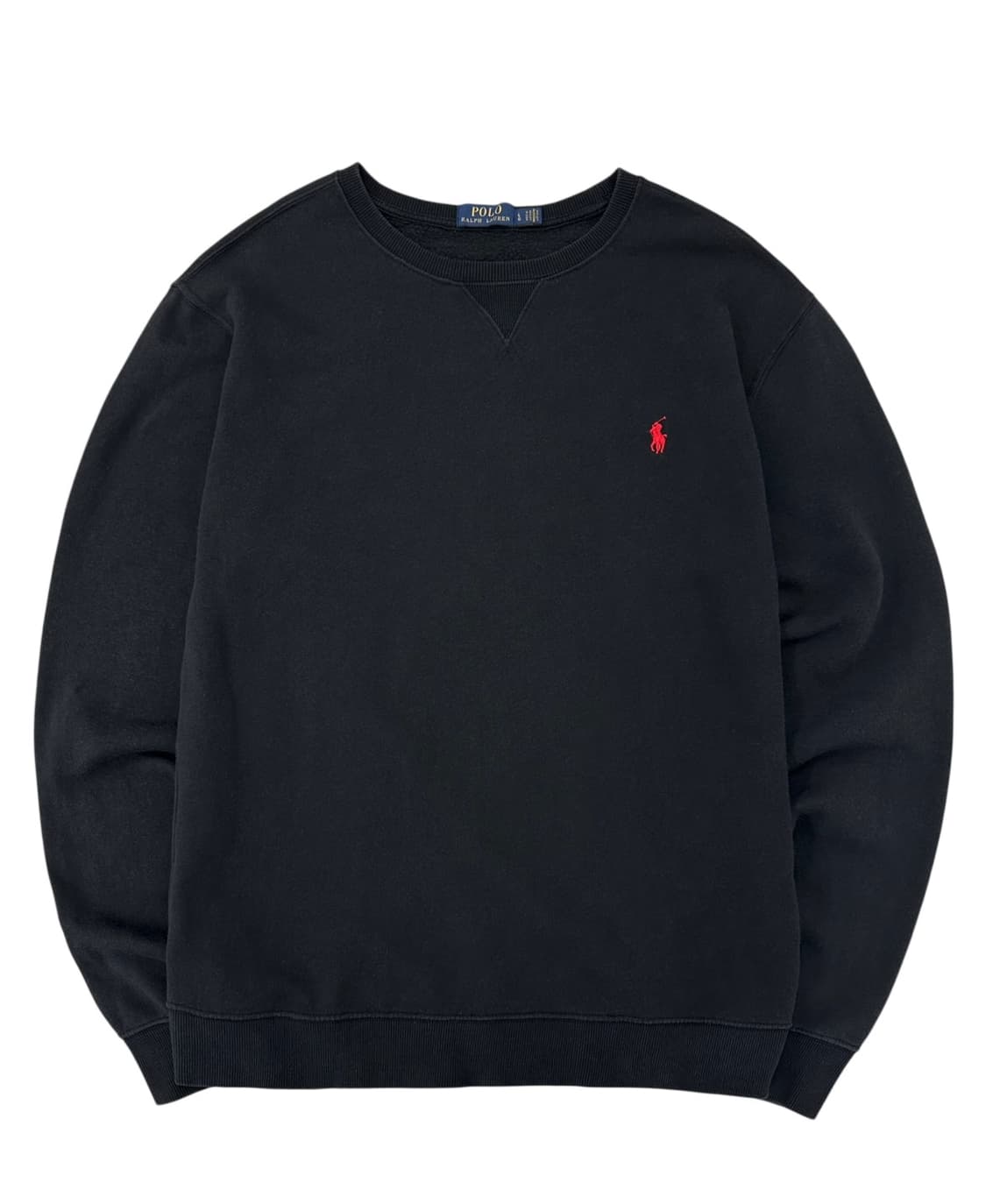 폴로 맨투맨 블랙 (L) 상품이미지1