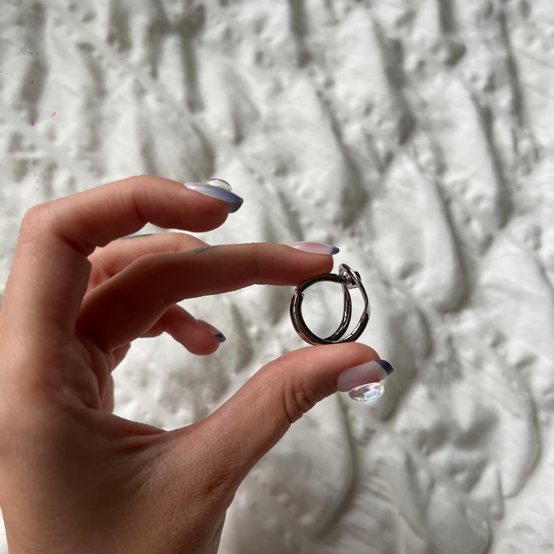 ✨ 실버 크리스탈 포인트 반지 상품이미지4