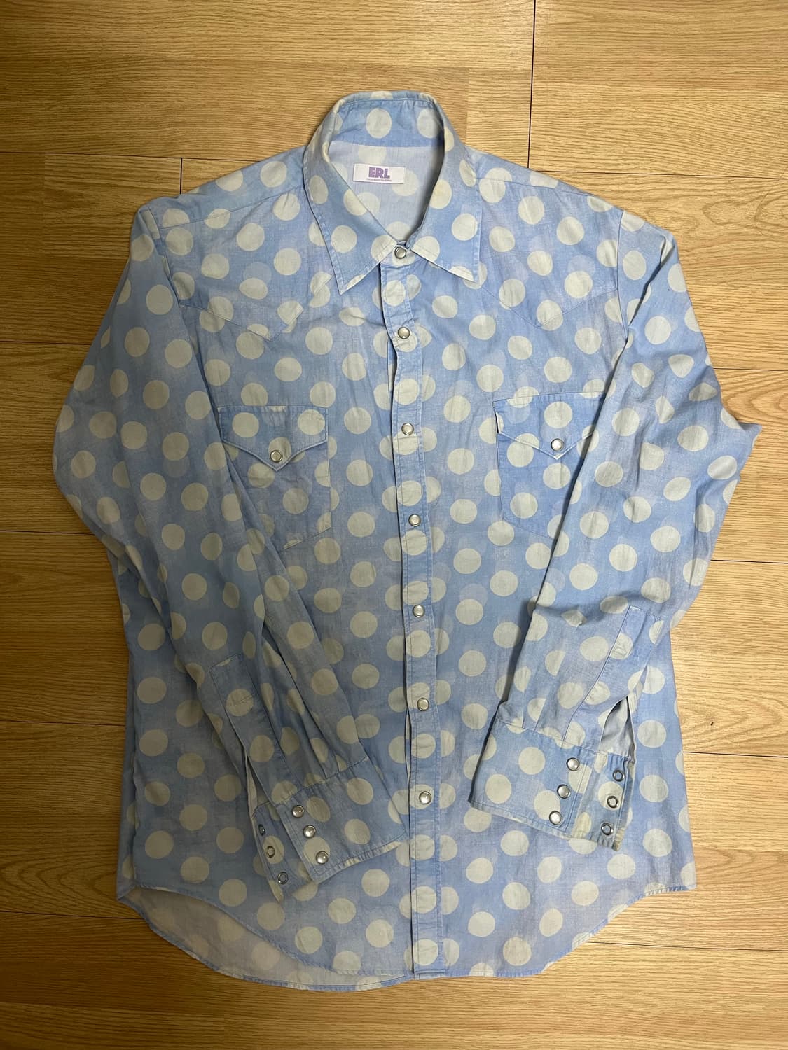 [L] ERL 폴카도트 웨스턴셔츠 상품이미지2