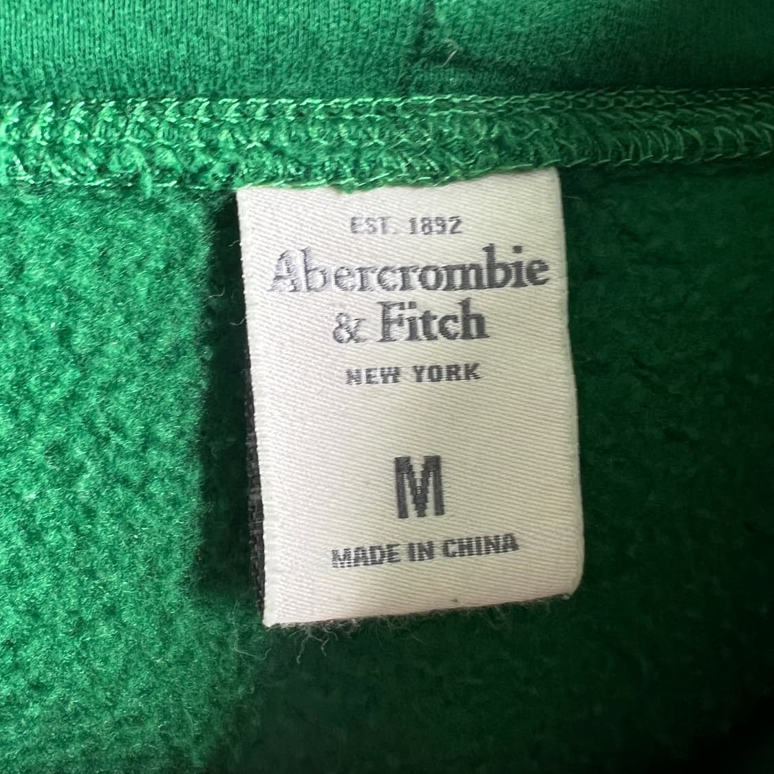 아베크롬비 빈티지 그린 후드티 M 상품이미지3