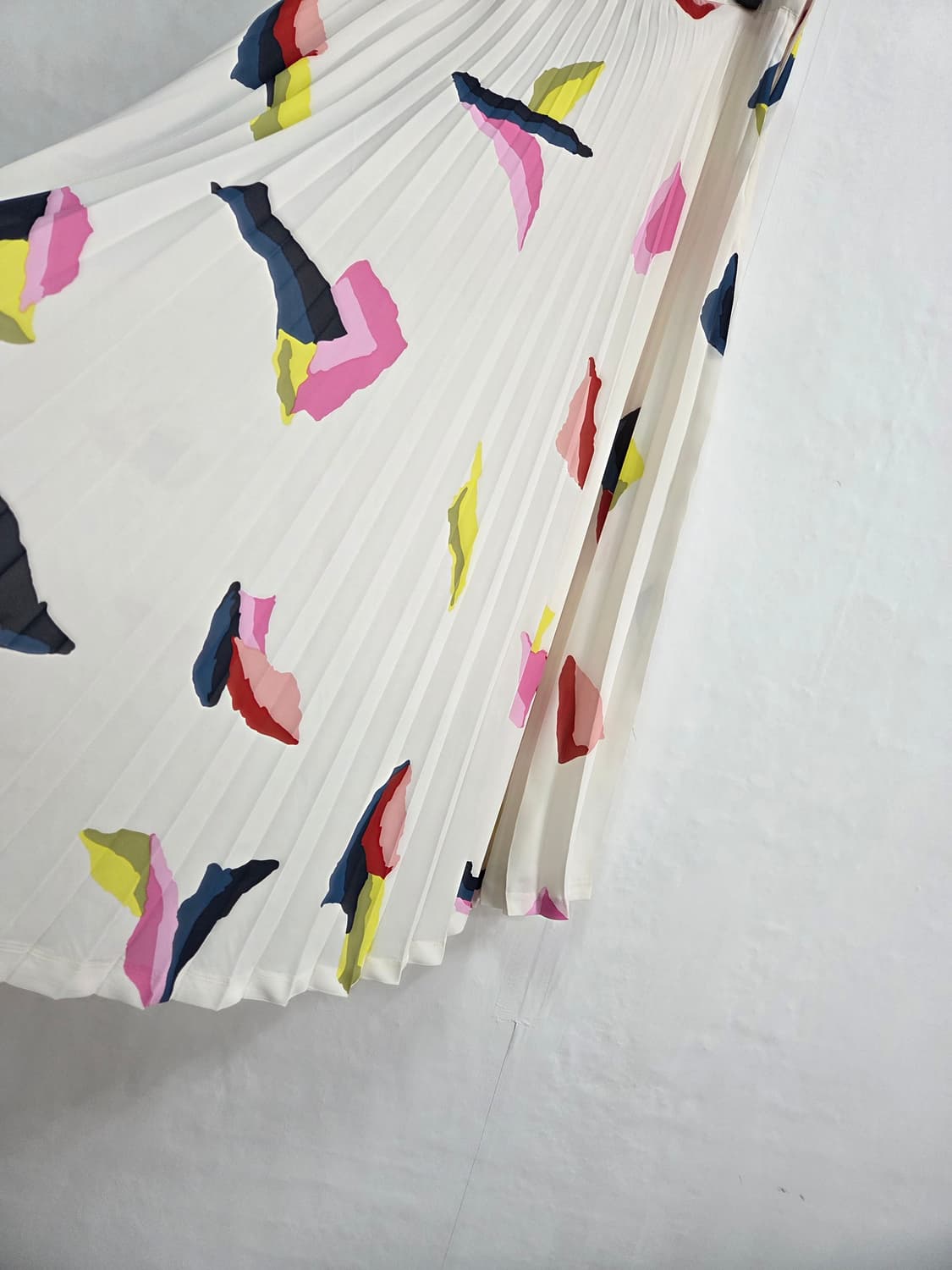 제평브라운즈 패턴 플리츠 롱 스커트 M 상품이미지5