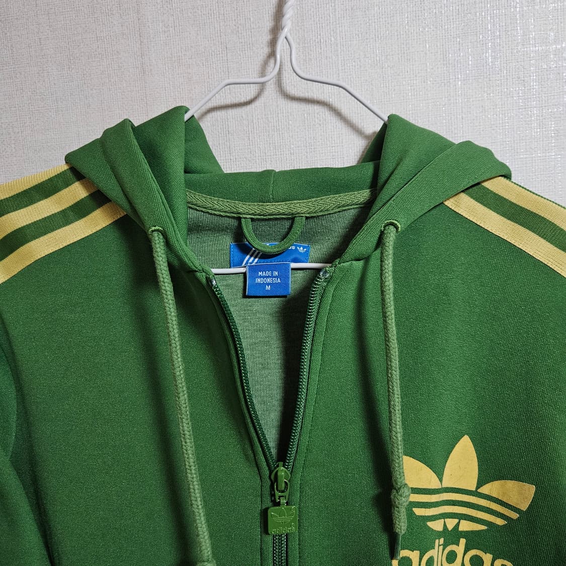 아디다스 말차색 져지 후드집업 M 상품이미지3
