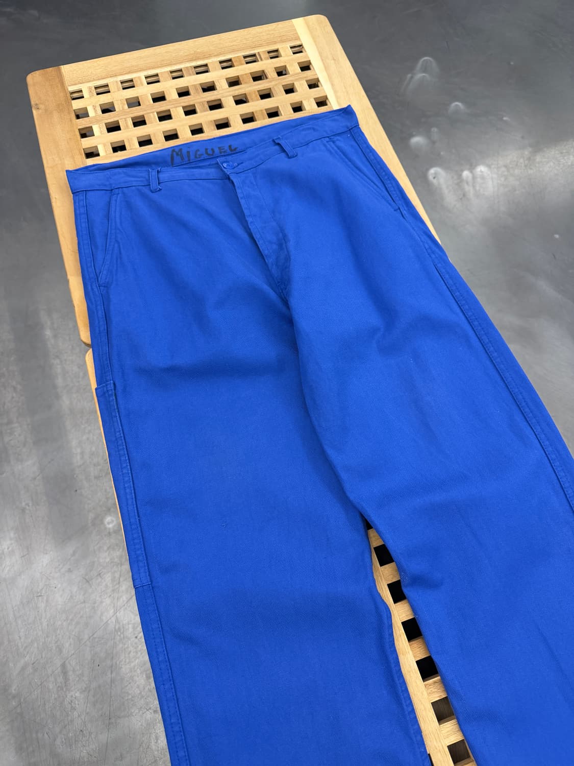 OLD VINTAGE WASHED BLUE FRENCH 프렌치워크팬츠 상품이미지5
