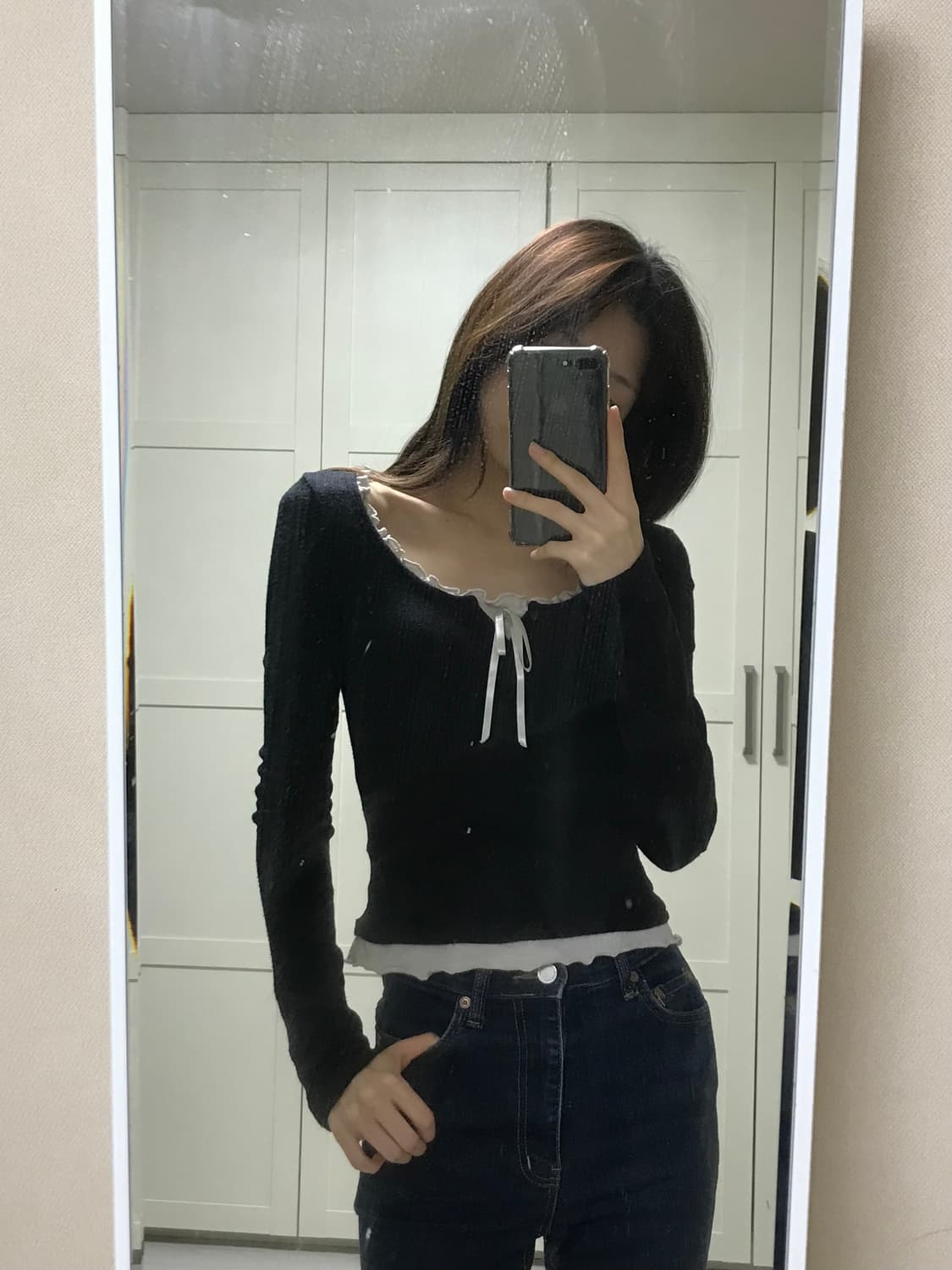 레이스 긴팔티 상품이미지1