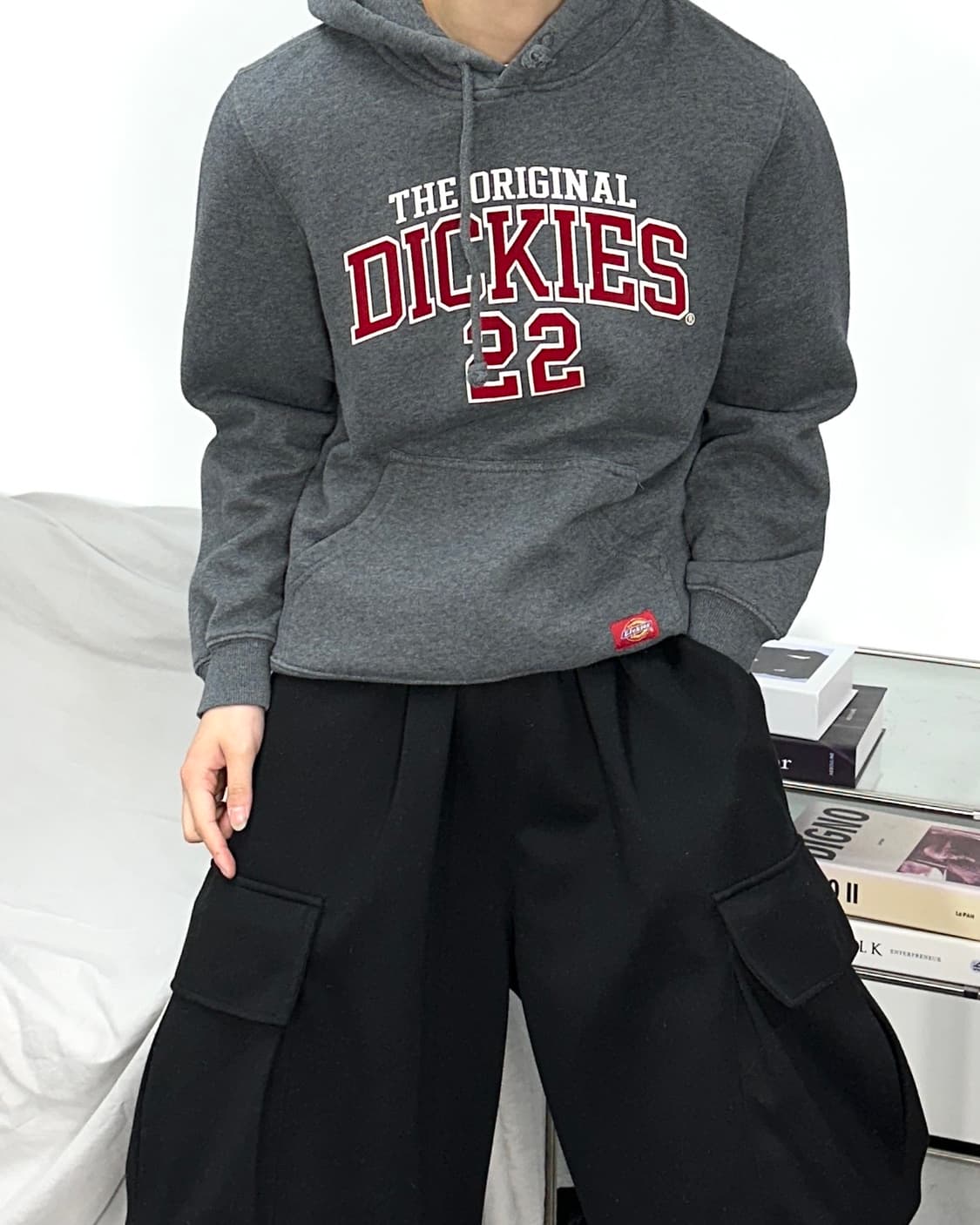 디키즈 올드스쿨 빅로고 후드티 S 상품이미지2