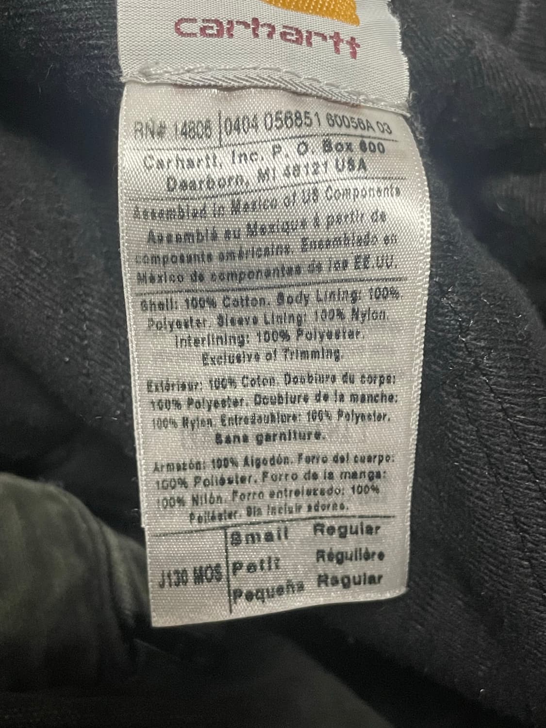 칼하트 J130  MOS s 사이즈 상품이미지7