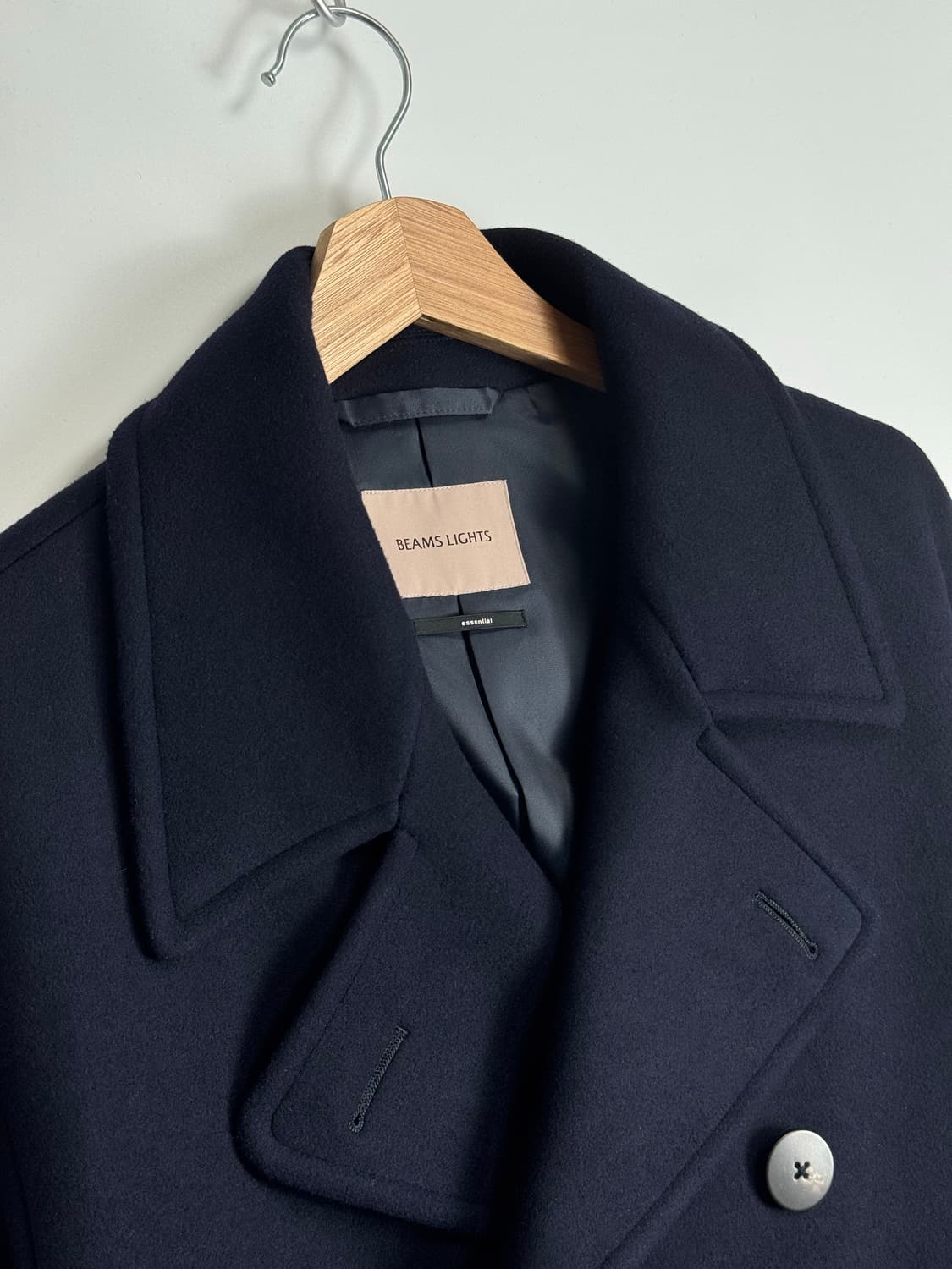 빔즈 오버핏 멜튼 피코트 네이비 3사이즈  (Made In Japan) 상품이미지4