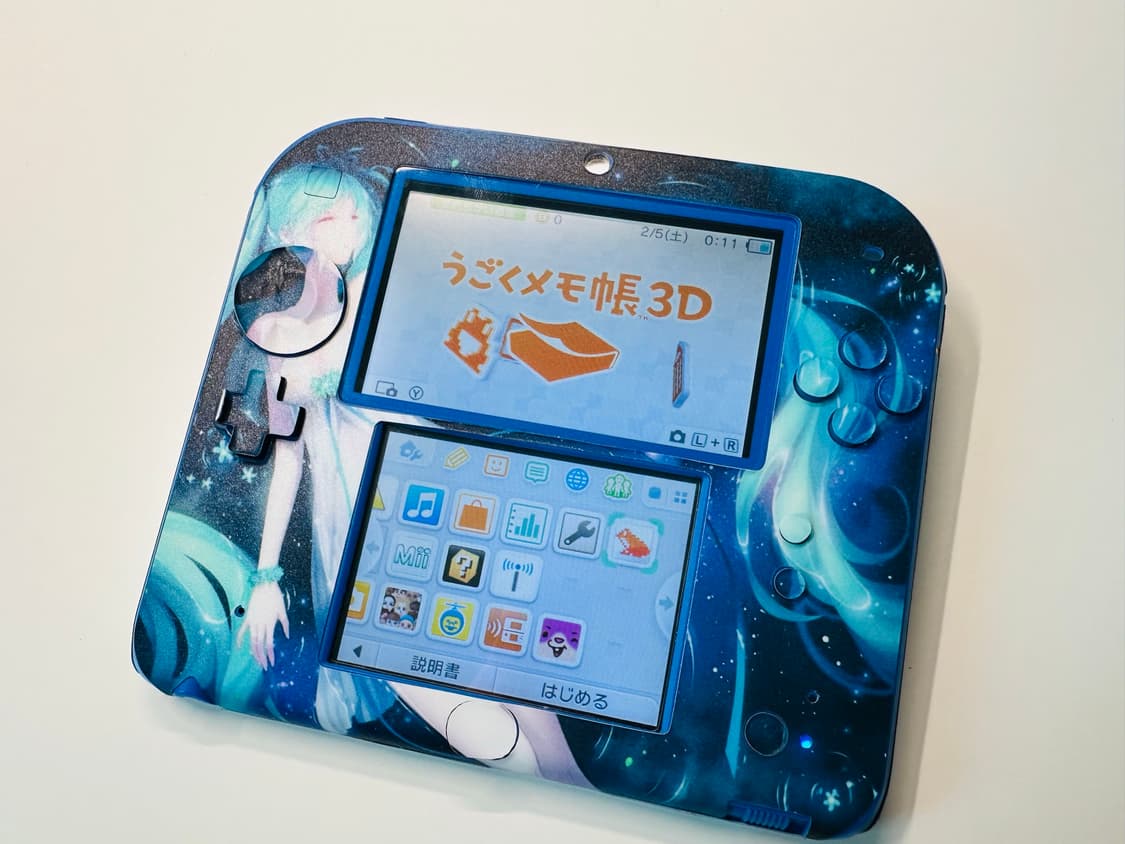 닌텐도 2DS 식빵 하츠네 미쿠 랩핑 우고메모 내장 일판 판매 (3DS) 상품이미지7