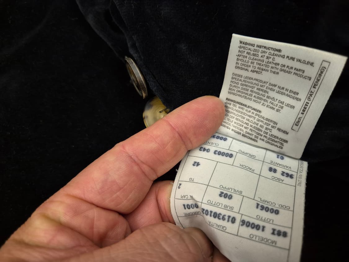 90s BALLY 숄카라 레더 코트 상품이미지9