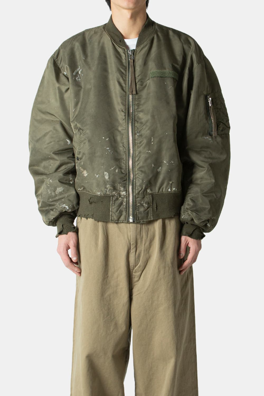 [2] 아나크로놈 더티 나일론 ma-1 올리브 상품이미지1