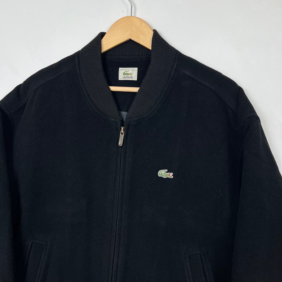 1990s Lacoste 라코스테 블랙 울 블루종 자켓 상품이미지2
