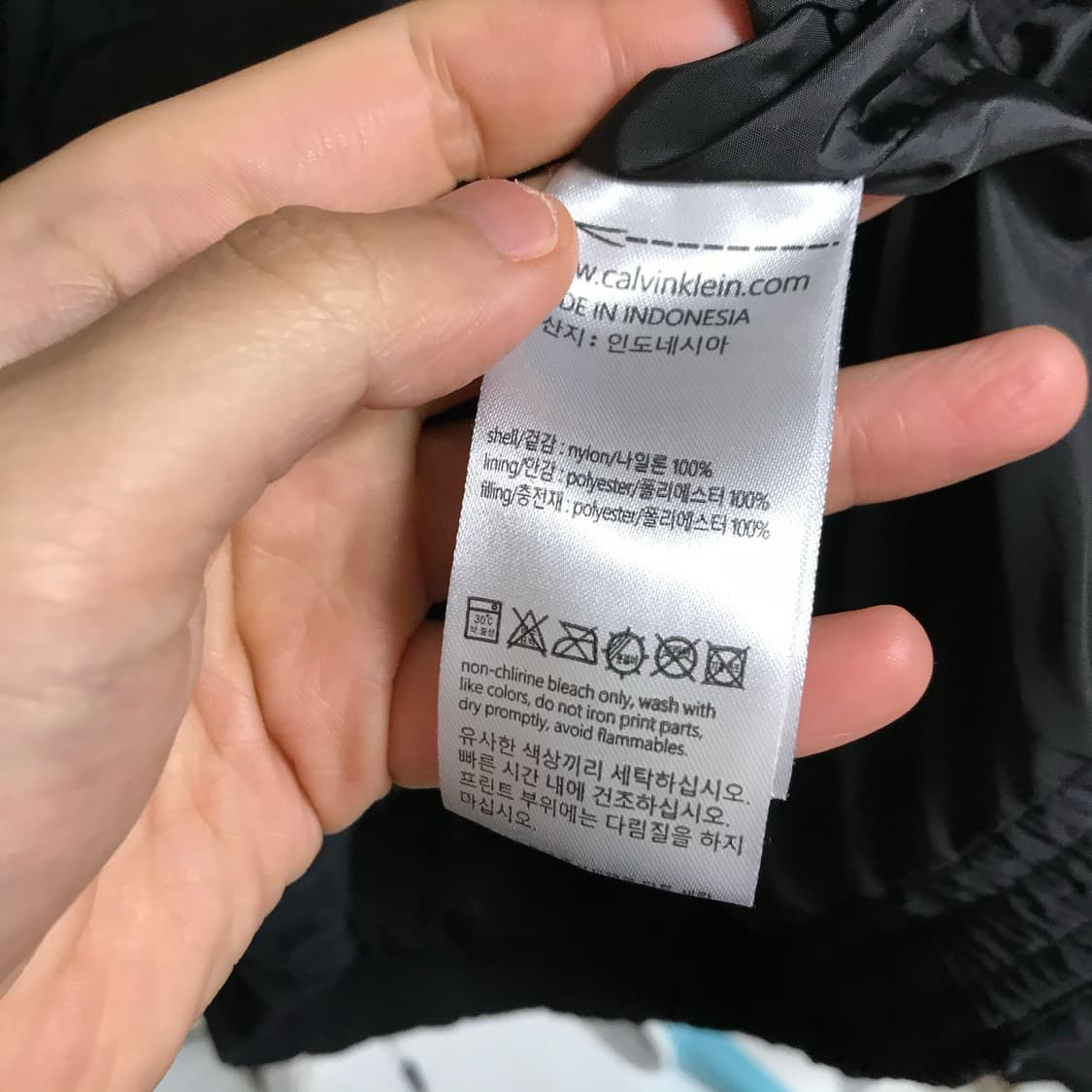 캘빈클라인 검정 반자켓점퍼 상품이미지4