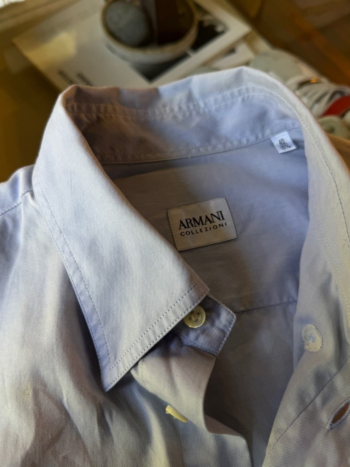 아르마니 꼴레지오니 버튼다운 셔츠 100 상품이미지9