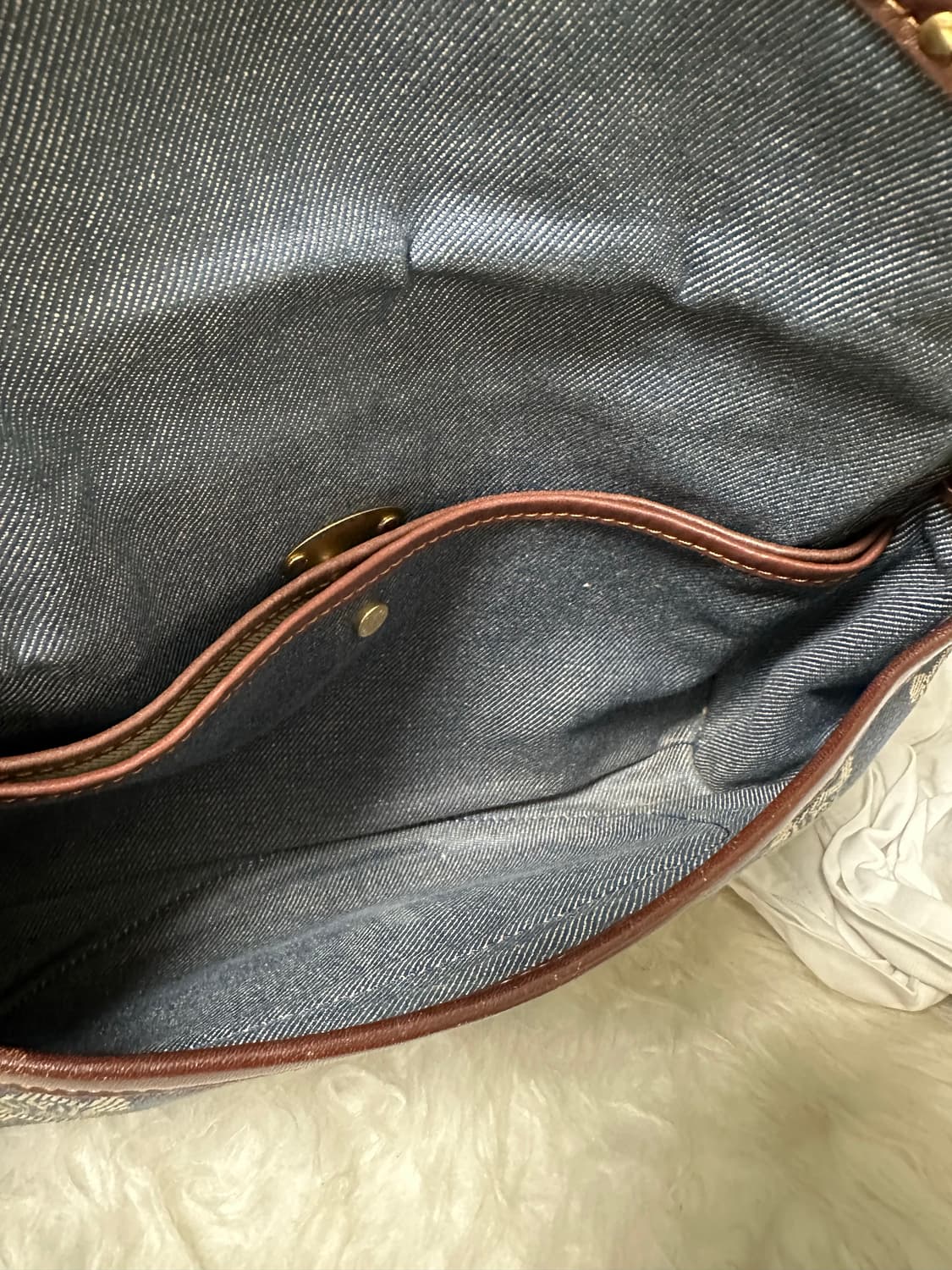 빈티지 셀린느 마카담 데님 숄더백 상품이미지7