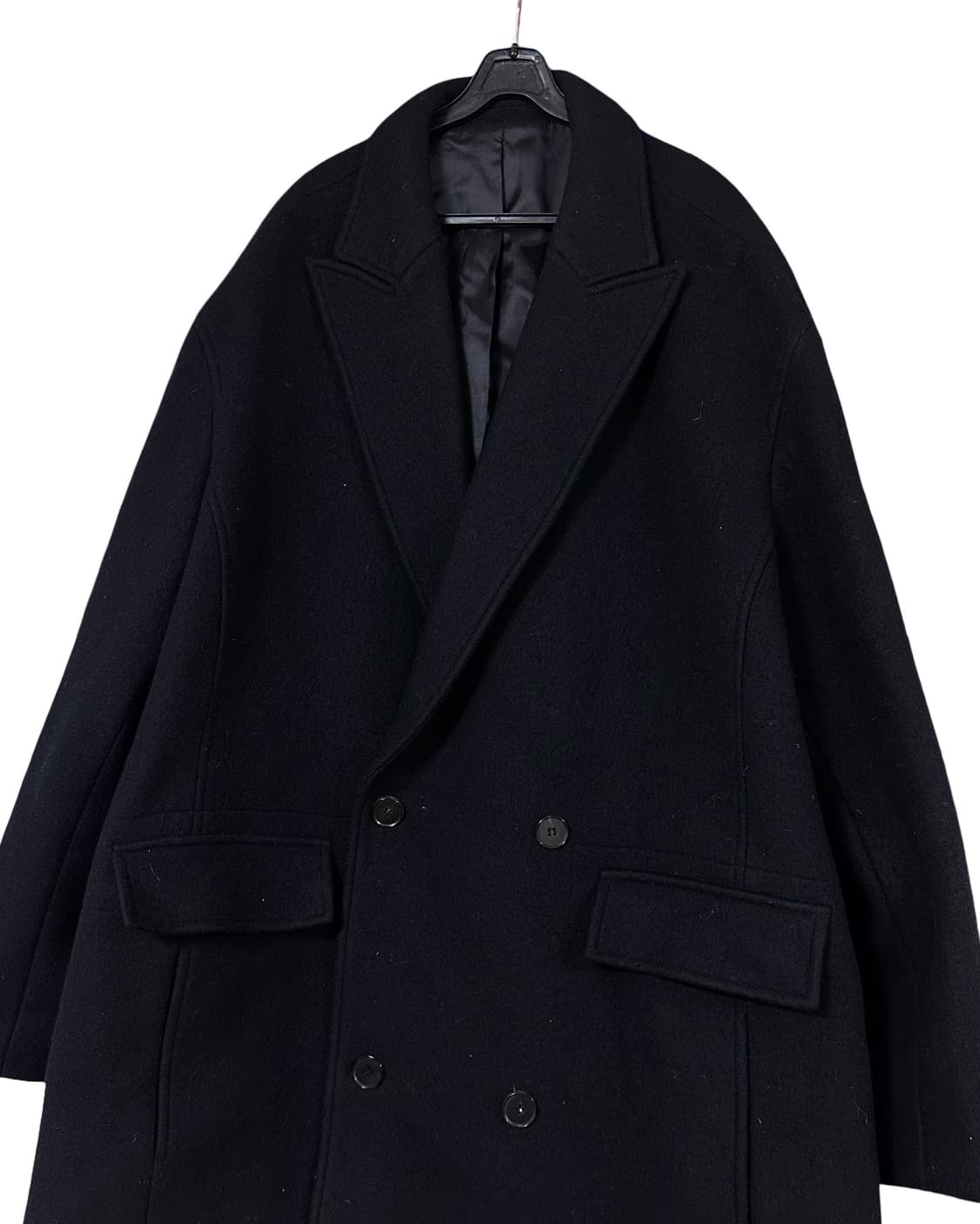 쿠어 coor 오버핏 더블 롱 코트 상품이미지2