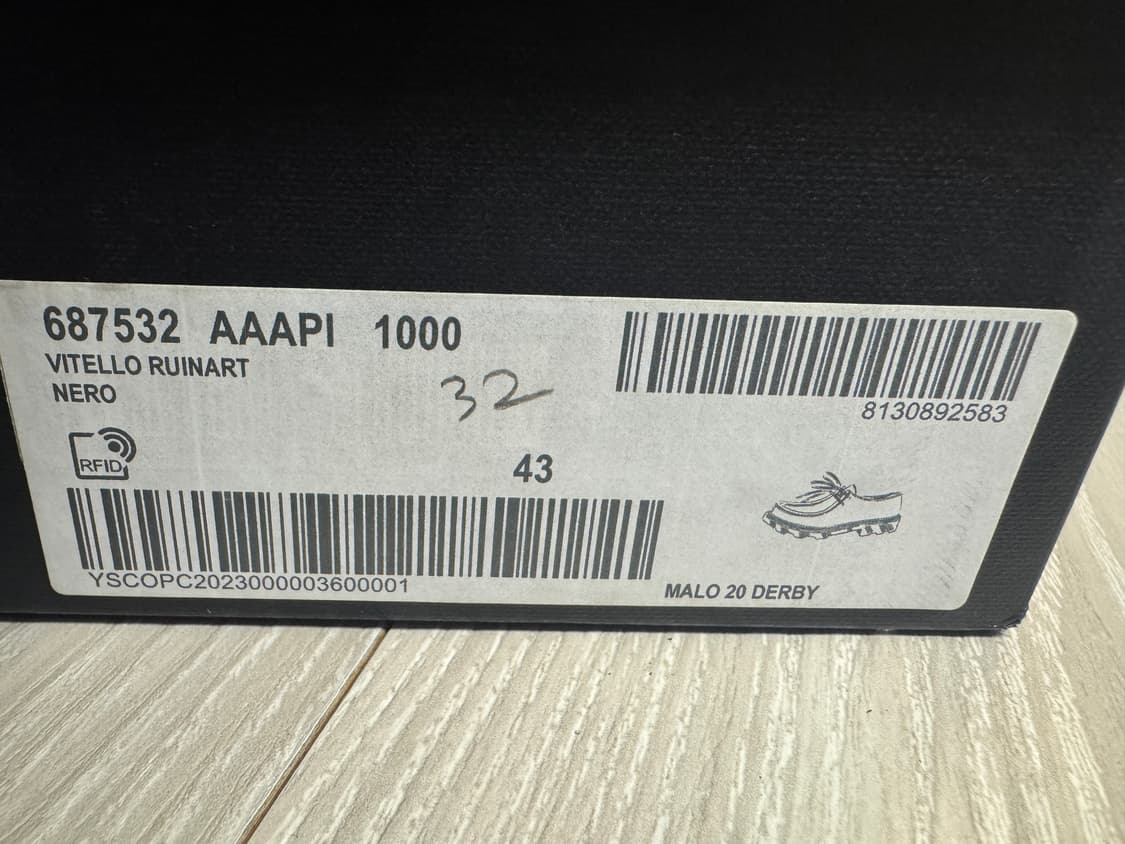 생로랑 / 마르셀 패널 더비 블랙 / 43 상품이미지5