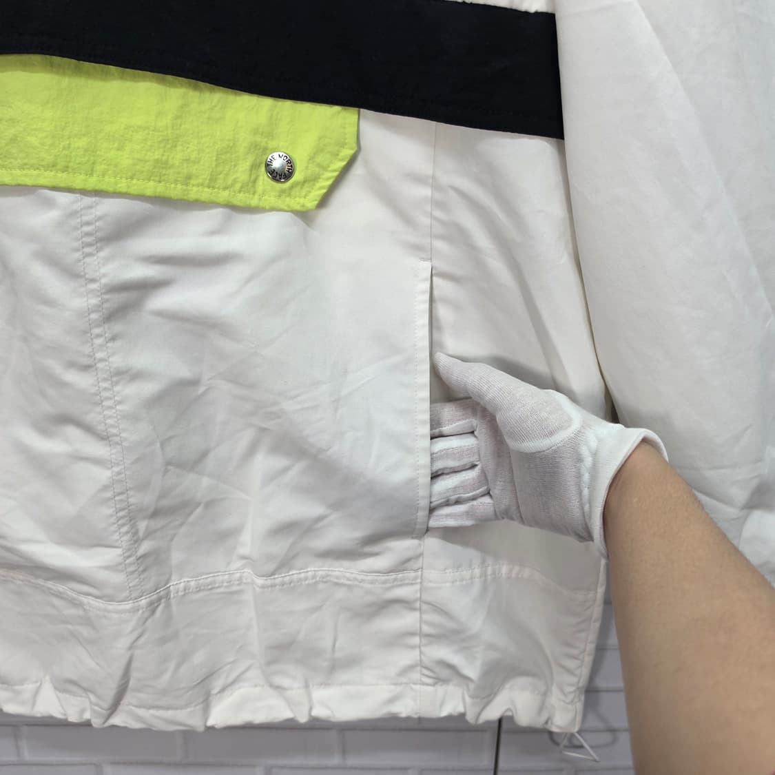 노스페이스 화이트라벨 에버든 아노락 후드 반집업 바람막이 자켓 95사이즈 상품이미지6